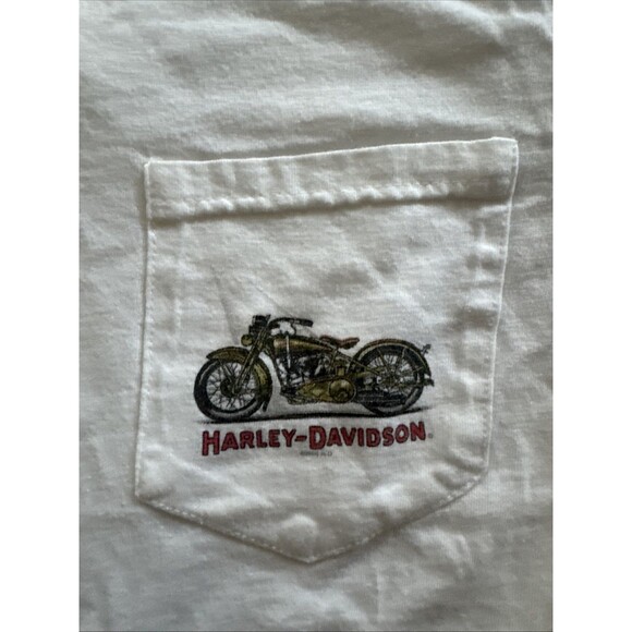 Vintage Harley Davidson T-Shirt Mens Indianapolis Motorcycles Eagle Flag 2006 - Picture 3 of 8